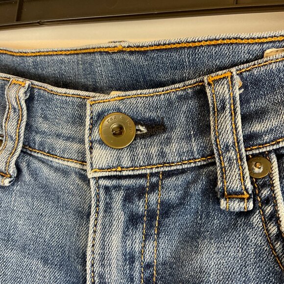 Rag & Bone Dre Jeans 24 Blue Raw Hem - Picture 5 of 11